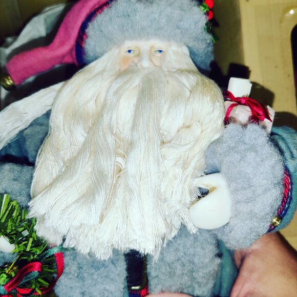 Brinn’s 1990 Collectible Edition Porcelain Santa Doll 11.5" W/ Box - Picture 7 of 16